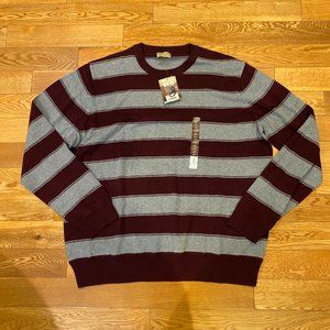 Sonoma Mens Sweater Crewneck Knit Life + Style Stripe XXL